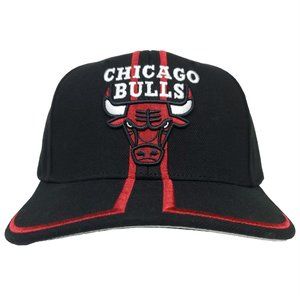 Chicago Bulls Mitchell & Ness Strapback Hat 3D Logo‎ '98 NBA Draft BlackCap NWT